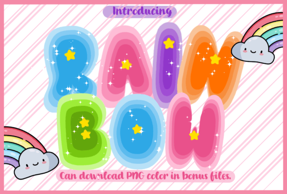 Adding a Splash of Color: The Rain Bow Typeface