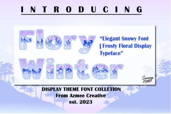 Flory Winter: Capturing the Magic of Snowy Floral Art in a Font