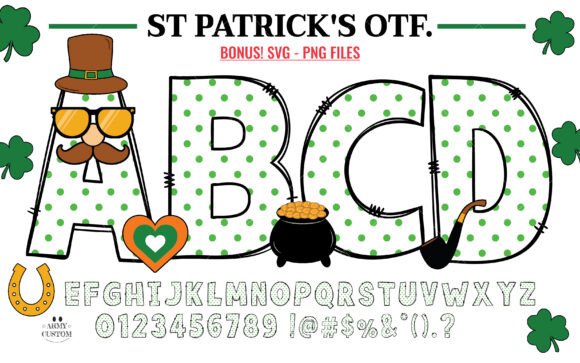 St. Patrick's Day Dot: A Font That Brings Irish Cheer to Every Project
