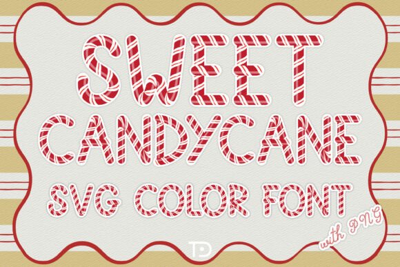 Sweet Candy Cane: A Festive Font for Holiday Magic