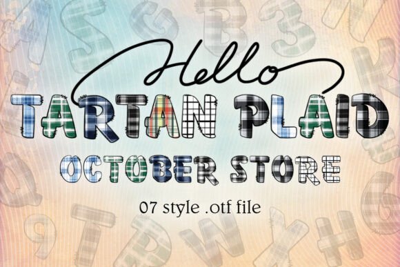 Tartan Plaid Christmas Alphabet Font: A Designer's Holiday Essential